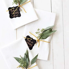 100 Pieces Gold Stamping Thank You For Celebrating With Us Greeting Cards 