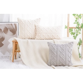 Nordic Housse De Coussin Plush Home Decorative Throw Pillow Case Square Soft Pillows For Sofa Living Room